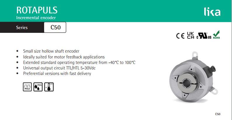 Thông số kĩ thuật Encoder C50